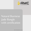 Natural Burmese Jade Bangle with certification